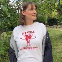 Image 2 of T-SHIRT PIZZA LOVES YOU TOO!