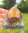 Eye of Horus Crystal Orgone Pyramid 