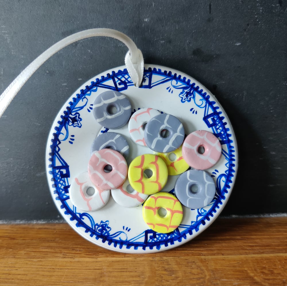Image of 3D clay food art - Party Rings 