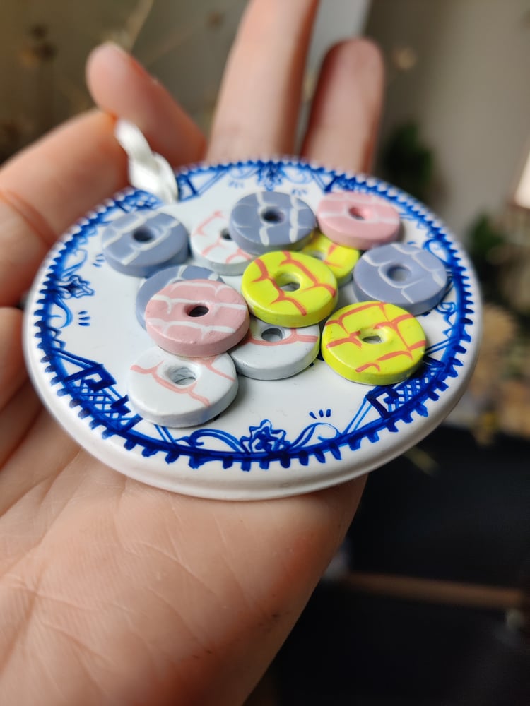 Image of 3D clay food art - Party Rings 
