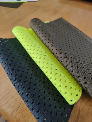 Image of 10 metres of Coolmax mesh, Factory seconds, x 3 Colours = 30 metres in total