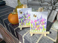 Image 1 of Mini bee canvas with stand