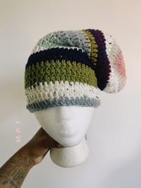 Image 3 of SLOUCHY CROCHET BEANIE 
