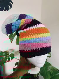 Image 1 of SLOUCHY CROCHET BEANIE 