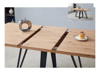 Image 3 of Callington Extending Table & 6 Dark Grey / Beige Chairs