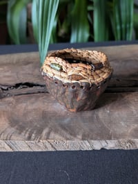 Image 5 of Pine Needle Bowl - Brown and Beads