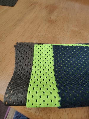 Image of 10 metres of Coolmax mesh, Factory seconds, x 3 Colours = 30 metres in total