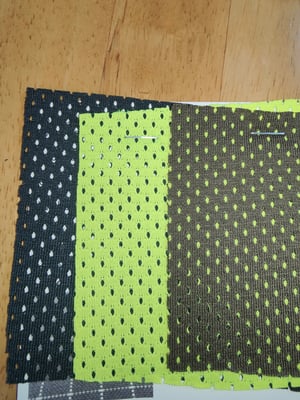 Image of 10 metres of Coolmax mesh, Factory seconds, x 3 Colours = 30 metres in total
