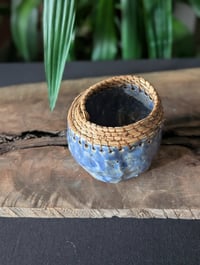 Image 5 of Pine Needle Bowl - Blue