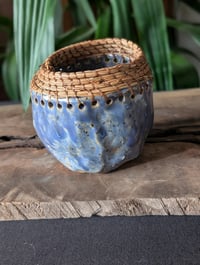 Image 1 of Pine Needle Bowl - Blue