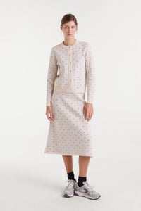 Image 5 of CÁRDIGAN JACQUARD CON MINI PUNTOS NEGROS