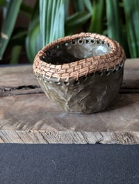 Image 1 of Pine Needle Bowl - Brown