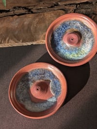 Image 1 of Recycled Glass Incense Holder - Purple