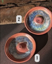 Image 2 of Recycled Glass Incense Holder - Purple