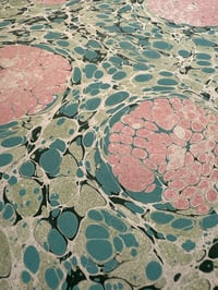 Image 2 of Hand Marbled one-of-a-kind #6 'Peony'