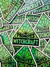 Image 2 of PROMOTES WITCHCRAFT sticker