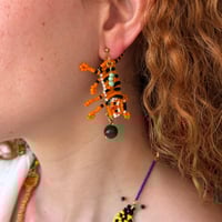 Image 3 of Tiger at Home earrings 