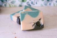 Image 2 of Orange Brown Harvest Moon Fall Autumn Soap, Vegan Soap Bar | Scent: Orange Cinnamon
