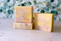 Image 2 of Pastel Fruity Artisan Sweet Exotic Tropical Vegan Bar Soap | Scent: Mango Papaya