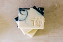 Clean Cotton Laundry Linen White Black Monochromatic Bar Soap | Scent: Fresh Cotton