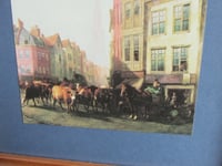Image 5 of Old Smithfield Market London by Thomas Sidney Cooper 1887, Vintage Mini Art Print, Framed