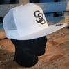 S8 High Profile Snapback - White w/Black S8