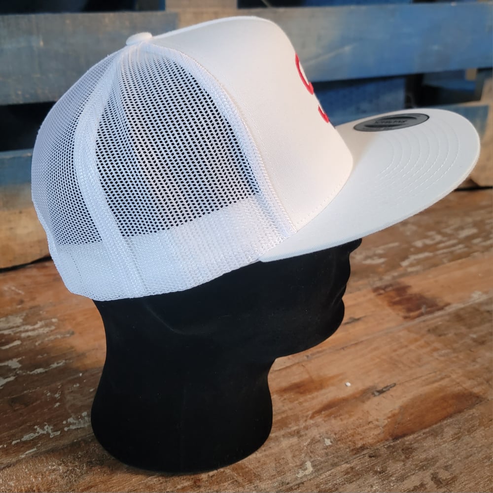 S8 High Profile Snapback - White w/Black S8