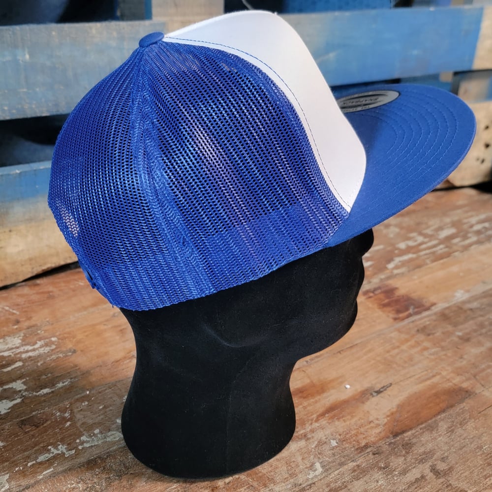 S8 High Profile Snapback - Royal White Royal - Red S8