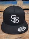 S8 High Profile Snapback - Black w/White S8