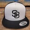 S8 High Profile Snapback - Black White Black - Black S8