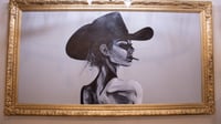 Image 1 of Cowgirl painting