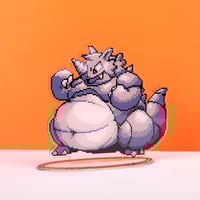 Image 2 of (RESTOCK PREORDER) Fat Rhydon Acrylic Standee