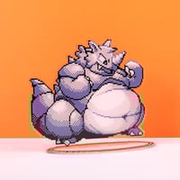 Image 3 of (RESTOCK PREORDER) Fat Rhydon Acrylic Standee