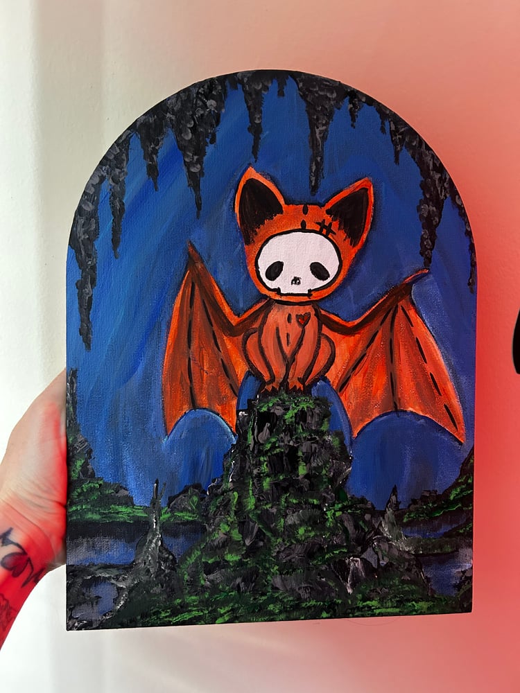 Image of Bat Gibbie original painting 