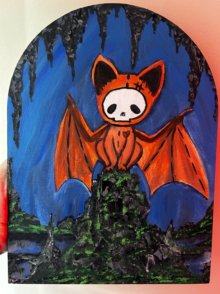 Image of Bat Gibbie original painting 