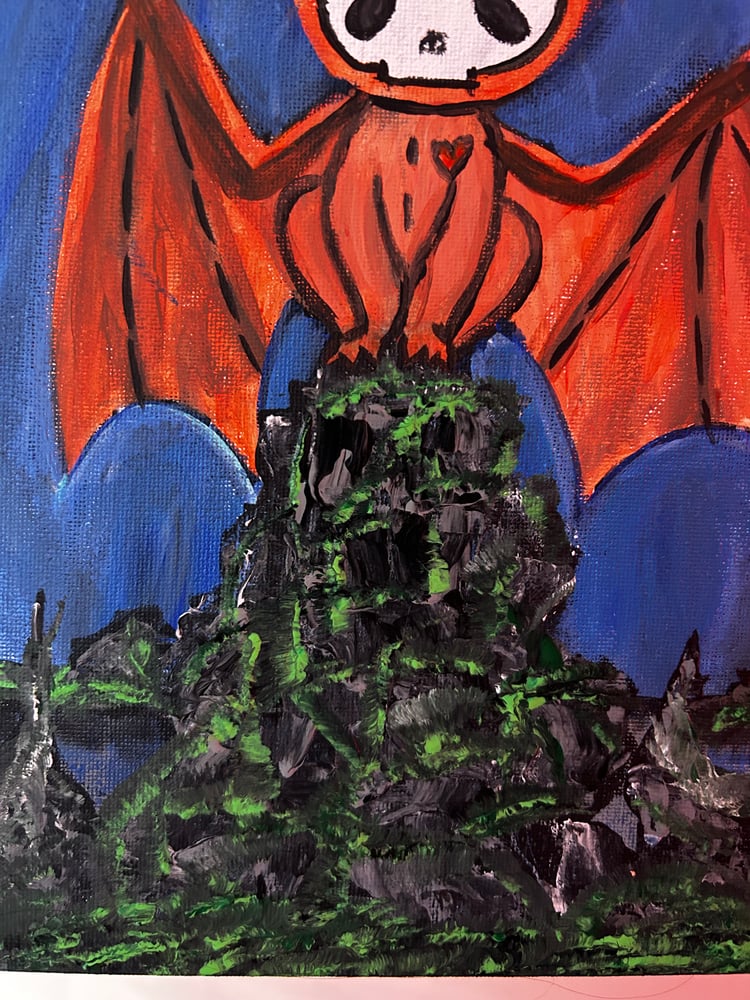 Image of Bat Gibbie original painting 