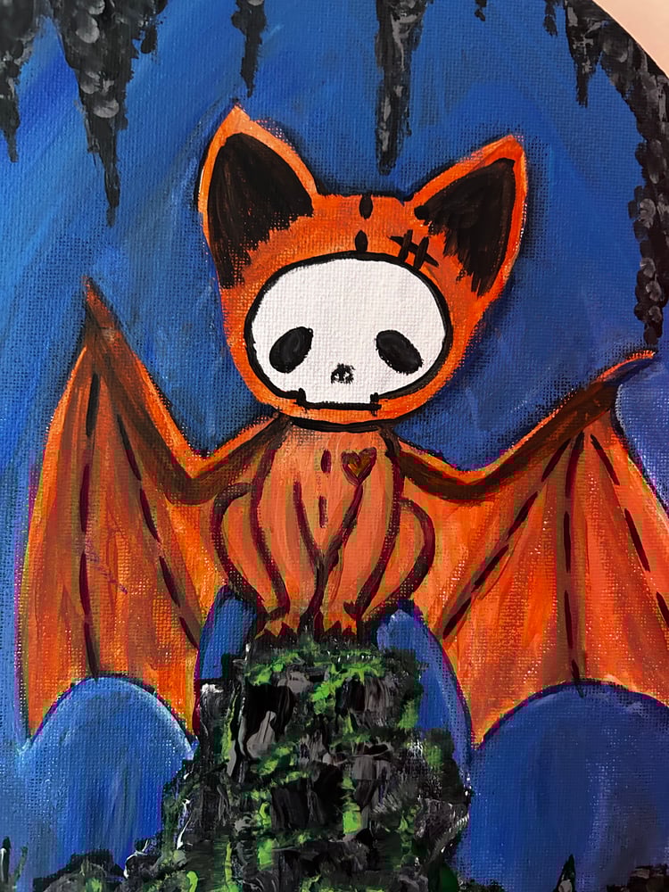 Image of Bat Gibbie original painting 