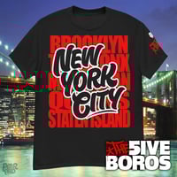 Image 1 of NEW! New York City - The 5ive Boros Tee