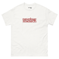 nanophage research - red logo t-shirt [white]