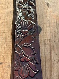Image 4 of Original Tom Fugle Elk Flower Leather Belt