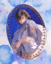 Image 1 of FF16 Clive and Jill Starry Night Oval Badge