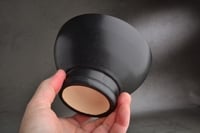 Image 3 of Dottie Shaving Bowl Made To Order Satin Black by Symmetrical Pottery