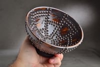 Image 1 of Shaving Bowl Made To Order Rust Brown Sheet Metal Shaving Bowl by Symmetrical Pottery