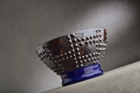 Image 3 of Shaving Bowl Made To Order Rust Brown Sheet Metal Shaving Bowl by Symmetrical Pottery