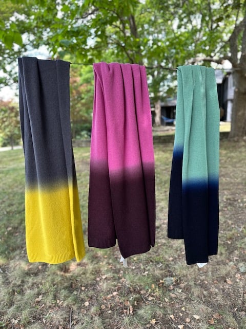 Image of Antipast F/W'25 Cashmere Ombre Oversized Scarves