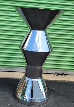 Image of Silver cake table /stand 