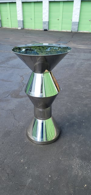 Image of Silver cake table /stand 