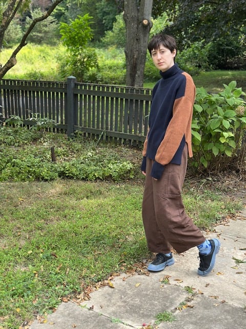 Image of La Fee Parisienne F/W'25 Bi- Color Cashmere Turtlenecks- One piece left!