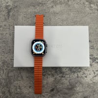 Image 1 of Apple Watch Ultra Titanium Case with Orange Ocean Band