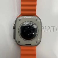 Image 3 of Apple Watch Ultra Titanium Case with Orange Ocean Band